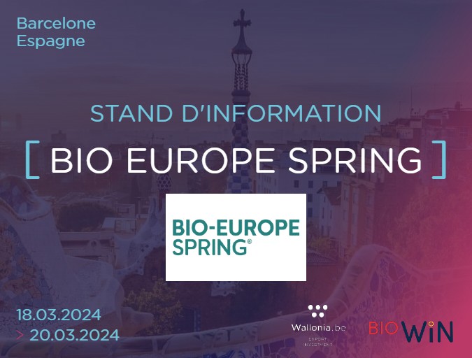 Participez avec l'AWEX au BIO EUROPE SPRING 2024 ! Wallonia.be